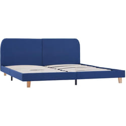 Vidaxl - Giroletto senza Materasso Blu 150x200 cm in Tessuto