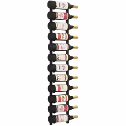 Colour: Black Material: Powder-coated iron Dimensions: 19 x 11 x 120 cm (L x W x H) Holds up to 12 bottles of wine (bottles n ...