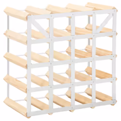 VidaXL 282470 scaffale per vino Acciaio, Legno