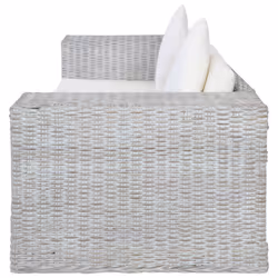 VidaXL 283070 divano 2 seduta(e) Crema, Grigio - Vista aggiuntiva 5
