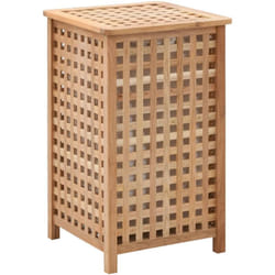 Vidaxl - Cesto per Biancheria in Legno Massello di Noce coperchio varie dimensioni dimensioni : 39x39x65 cm