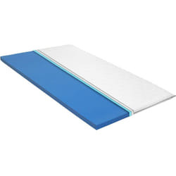 Coprimaterasso in Schiuma Viscoelastica 6 cm con Cerniera vari dimensioni dimensioni : 80x200 cm