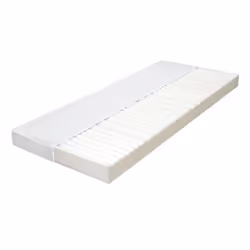 VidaXL 282804, Singolo/Grandezza intera, Materasso a molle, Medium/Hard, Bianco, Poliestere, Poliestere
