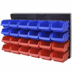 Questo pannello in plastica è necessario per qualsiasi garage, ideale per dadi, bulloni e altre piccole parti. I cassetti rim ...