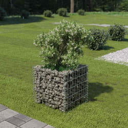 Vidaxl - Gabbione Letto Rialzato in Acciaio Zincato 50x50x50 cm 9055
