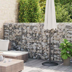 vidaXL Gabbione con Copertura in Acciaio Zincato 600x50x150 cm