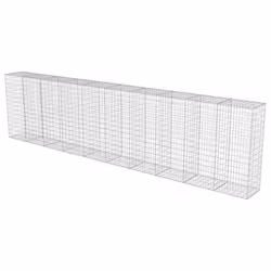 vidaXL Gabbione con Copertura in Acciaio Zincato 600x50x150 cm - Vista aggiuntiva 3