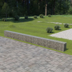 Vidaxl - Gabbione con Copertura in Acciaio Zincato 600x30x50 cm 9340