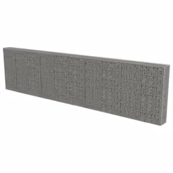 vidaXL Gabbione con Copertura in Acciaio Zincato 600x30x150 cm - Vista aggiuntiva 2