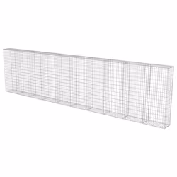 vidaXL Gabbione con Copertura in Acciaio Zincato 600x30x150 cm - Vista aggiuntiva 3