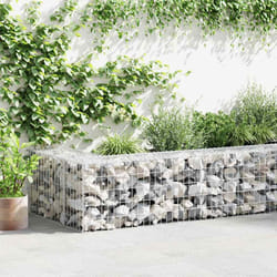 vidaXL Gabbione con Copertura in Acciaio Zincato 300x50x50 cm
