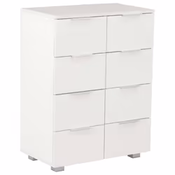 vidaXL Credenza Bianco Lucido 60x35x80 cm in Legno Multistrato - Vista aggiuntiva 2