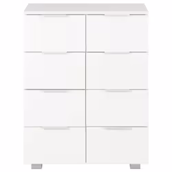 vidaXL Credenza Bianco Lucido 60x35x80 cm in Legno Multistrato - Vista aggiuntiva 3