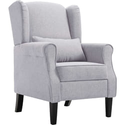 Poltrona Relax Salotto in Tessuto Poltrona Elegante Moderno vari colori colore : Grigio Chiaro