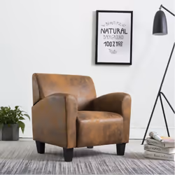Elegante e lussuosa in egual misura, questa sedia relax è realizzata in similpelle scamosciata, che unisce allo stile intramo ...