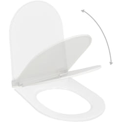 Copriwater Ammortizzato a Sgancio Rapido Bianco varie misure dimensioni : 46 x 36.5 cm