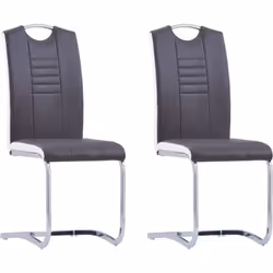 Questo set di sedie da pranzo a sbalzo è caratterizzato da un design elegante e moderno ed è perfetto per la casa, il ristora ...