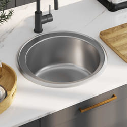 Lavandino, Lavello da Cucina con Filtro e Sifone in Acciaio Inox Vidaxl 88082