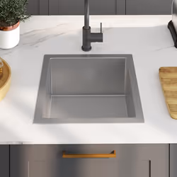 vidaXL Lavello da Cucina Lavorato a Mano in Acciaio Inox - Vista aggiuntiva 3