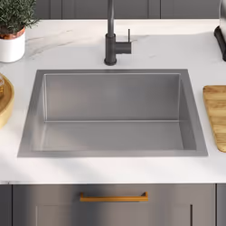 vidaXL Lavello da Cucina Lavorato a Mano con Filtro in Acciaio Inox - Vista aggiuntiva 3
