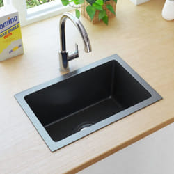 Lavello da Cucina artigianale in Acciaio con filtro 44 x 29 x 20 cm vari colori colore: Nero