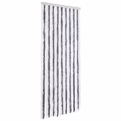 vidaXL Zanzariera Grigio e Bianco 56x185 cm Ciniglia - Vista aggiuntiva 2
