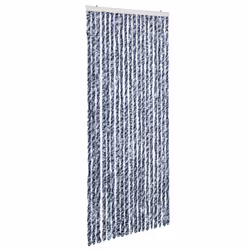 vidaXL Zanzariera Blu Bianco e Argento 56x185 cm Ciniglia - Vista aggiuntiva 2