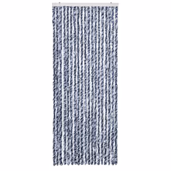 vidaXL Zanzariera Blu Bianco e Argento 56x185 cm Ciniglia - Vista aggiuntiva 3