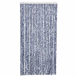 vidaXL Zanzariera Blu Bianco e Argento 100x220 cm Ciniglia - Vista aggiuntiva 3