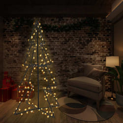 Vidaxl - Albero di Natale a Cono 240 led, Albero effetto Realistico 115x150 cm