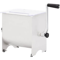 Vidaxl - Impastatrice Carne Manuale e Coperchio Argento Acciaio Inox