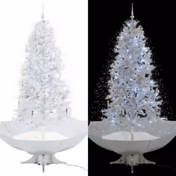 Questa suggestiva creazione, caratterizzata da un albero di Natale con sistema nevicante, decorazioni e luci colorate, former ...