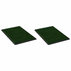 vidaXL Toilette Animali 2pz Vassoio e Prato Finto Verde 76x51x3cm WC - Vista aggiuntiva 2