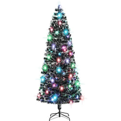 Vidaxl - Albero di Natale Preilluminato con Supporto 240 cm Fibra Ottica