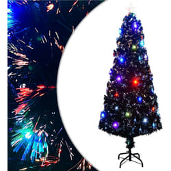 Albero di Natale Artificiale Supporto, Albero effetto Realistico/LED 240 cm Fibra Ottica Vidaxl