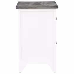 VidaXL 284047 comodino Grigio, Bianco - Vista aggiuntiva 5
