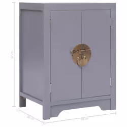 VidaXL 284072 comodino Grigio - Vista aggiuntiva 7