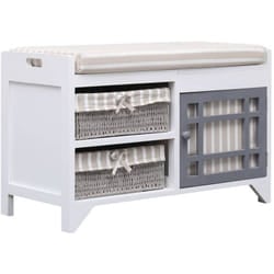 Vidaxl - Panca da Ingresso 70x33,5x45 cm in Legno di Paulownia 78055