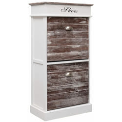 Vidaxl - Scarpiera Marrone 50x28x98 cm in Legno di Paulownia 895904