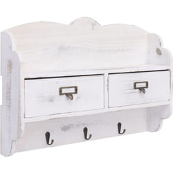 Appendiabiti a Muro Bianco 50x10x34 cm in Legno vidaXL503252