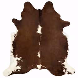 VidaXL 284344 tappeto Pelle Marrone, Bianco - Vista aggiuntiva 6