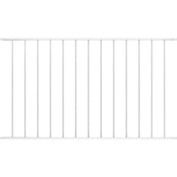 Pannello di Recinzione in Acciaio Verniciato Resistente Bianco varie dimensioni dimensioni : 170 x 125 cm