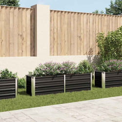 Vidaxl - Letto Rialzato Giardino Antracite 160x40x45 cm Acciaio Zincato 8354