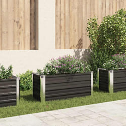Vidaxl - Fioriera per Giardino, Flowerpot Antracite 100x40x45 cm in Acciaio Zincato
