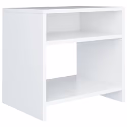 vidaXL Comodino Bianco 40x30x40 cm Legno Ingegnerizzato - Vista aggiuntiva 2