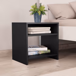 VidaXL 800012 comodino Nero - Vista aggiuntiva 2