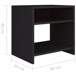 VidaXL 800012 comodino Nero - Vista aggiuntiva 7
