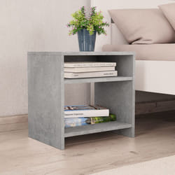 Vidaxl - Comodino Camera da Letto in Legno design Classico con Scomparti aperti Mobiletto vari colori colore : Grigio Calcestruzzo