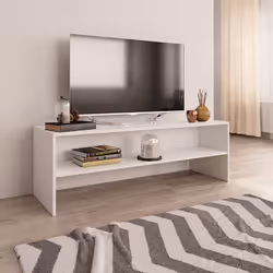Colore: Bianco Materiale: Truciolato Dimensioni: 120 x 40 x 40 cm (L x P x A) Con un vano a giorno Materiali di montaggio inc ...
