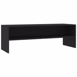vidaXL Mobile Porta TV Nero 120x40x40 cm in Legno Multistrato - Vista aggiuntiva 2